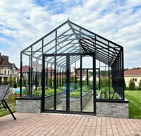 Английская теплица BIONIKA Optima шириной 3,5 м